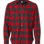 Men's Snap Front Plaid Flannel Shirt