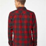 Men's Snap Front Plaid Flannel Shirt