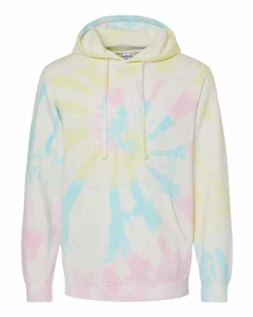 Unisex Midweight Tie-Dyed Hooded Sweatshirt