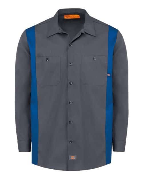 Men's Tall Industrial Colorblocked Long Sleeve Shirt