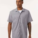 Men's Industrial Short Sleeve Work Shirt