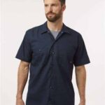 Men's Tall Industrial Short Sleeve Work Shirt