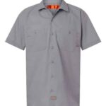Men's Tall Industrial Short Sleeve Work Shirt