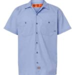Men's Tall Industrial Short Sleeve Work Shirt