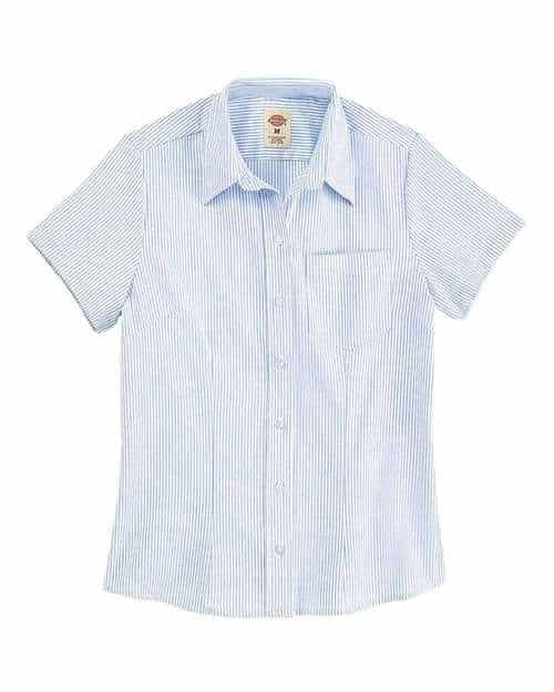 Women's Short Sleeve Stretch Oxford Shirt