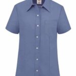 Women's Short Sleeve Stretch Oxford Shirt