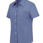 Women's Short Sleeve Stretch Oxford Shirt