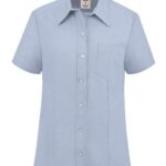 Women's Short Sleeve Stretch Oxford Shirt