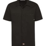 Men's Industrial Short Sleeve Cotton Work Shirt