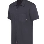 Men's Industrial Short Sleeve Cotton Work Shirt