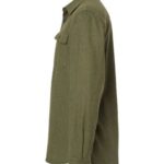 Men's Solid Flannel Shirt