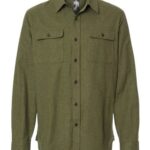 Men's Solid Flannel Shirt