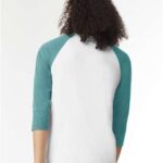 Unisex CVC Three-Quarter Sleeve Tee