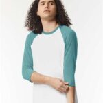 Unisex CVC Three-Quarter Sleeve Tee