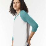 Unisex CVC Three-Quarter Sleeve Tee