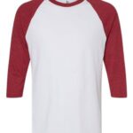Unisex CVC Three-Quarter Sleeve Tee