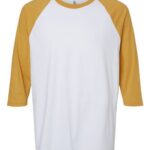 Unisex CVC Three-Quarter Sleeve Tee