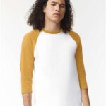 Unisex CVC Three-Quarter Sleeve Tee