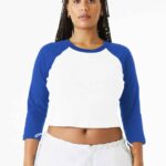 BELLA+CANVAS ® Women's Micro Rib 3/4 Raglan Baby Tee BC1200