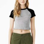 BELLA+CANVAS ® Women's Micro Rib Raglan Baby Tee BC1201