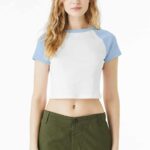 BELLA+CANVAS ® Women's Micro Rib Raglan Baby Tee BC1201