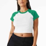 BELLA+CANVAS ® Women's Micro Rib Raglan Baby Tee BC1201