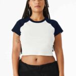 BELLA+CANVAS ® Women's Micro Rib Raglan Baby Tee BC1201
