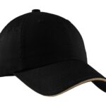 Port Authority ® Sandwich Bill Cap with Striped Closure. C830