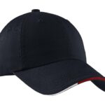 Port Authority ® Sandwich Bill Cap with Striped Closure. C830