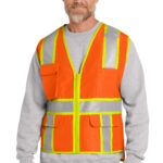 CornerStone ® ANSI 107 Class 2 Surveyor Zippered Two-Tone Vest. CSV105