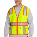 CornerStone ® ANSI 107 Class 2 Surveyor Zippered Two-Tone Vest. CSV105