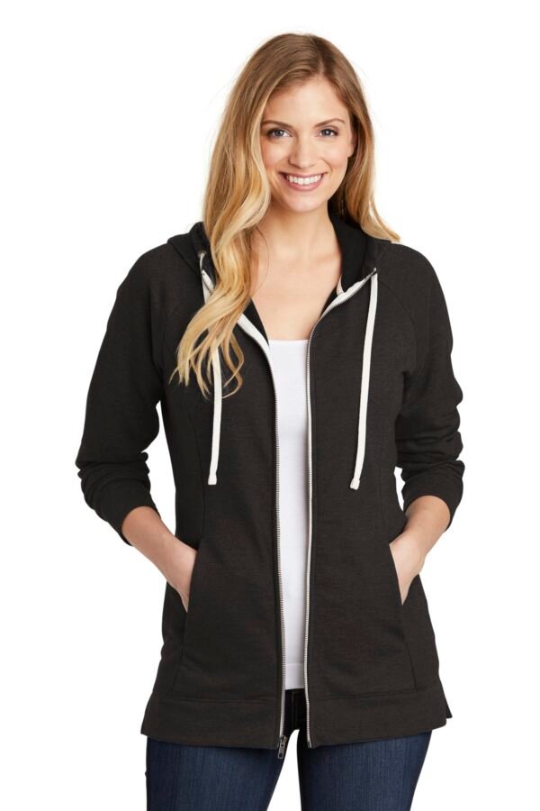 DISCONTINUED  District  ®  Women's Perfect Tri  ®  French Terry Full-Zip Hoodie. DT456