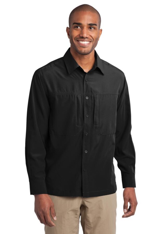 DISCONTINUED  Eddie Bauer ®  - Long Sleeve Performance Travel Shirt. EB604