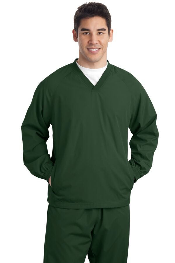 DISCONTINUED  Sport-Tek ®  Tall V-Neck Raglan Wind Shirt. TJST72