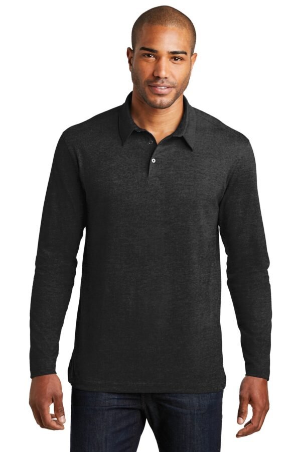 DISCONTINUED  Port Authority ®  Long Sleeve Meridian Cotton Blend Polo. K577LS