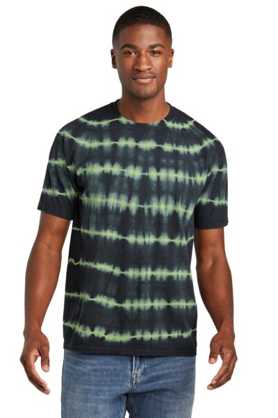 Port & Co   Allover Stripe Tie-Dye Tee PC142