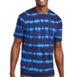Port & Co  Allover Stripe Tie-Dye Tee PC142