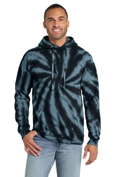 Port & Co   Tie-Dye Pullover Hooded Sweatshirt. PC146