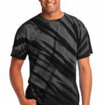 Port & Co  Tiger Stripe Tie-Dye Tee. PC148