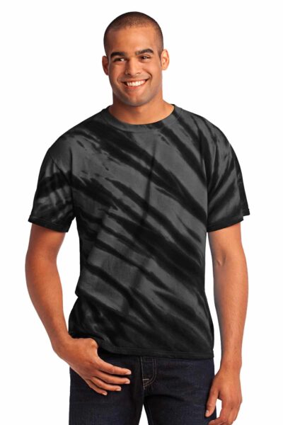 Port & Co   Tiger Stripe Tie-Dye Tee. PC148