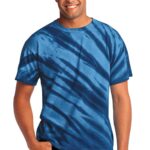 Port & Co  Tiger Stripe Tie-Dye Tee. PC148