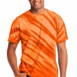 Port & Co  Tiger Stripe Tie-Dye Tee. PC148