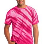 Port & Co  Tiger Stripe Tie-Dye Tee. PC148