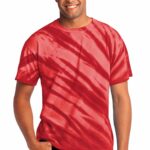 Port & Co  Tiger Stripe Tie-Dye Tee. PC148