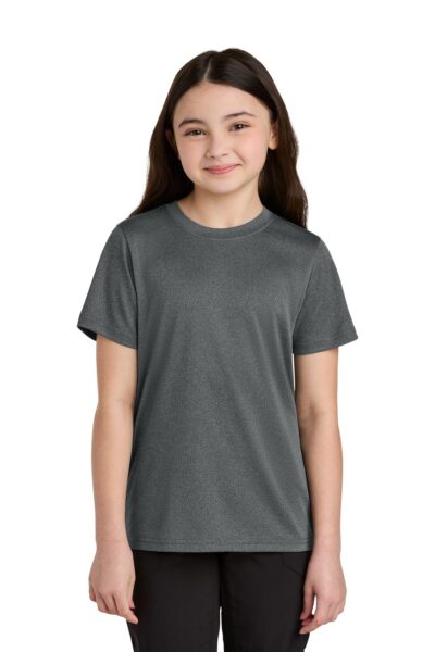 Port & Co   Youth Heather Performance Tee PC390Y