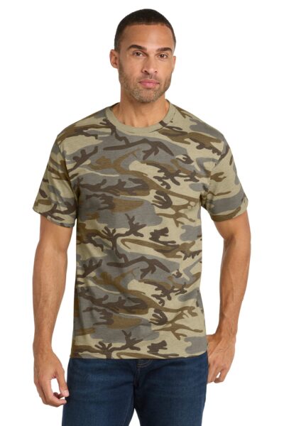 Port & Co   Core Cotton Camo Tee.  PC54C