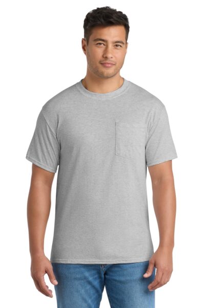 Port & Co   Tall Core Blend Pocket Tee. PC55PT