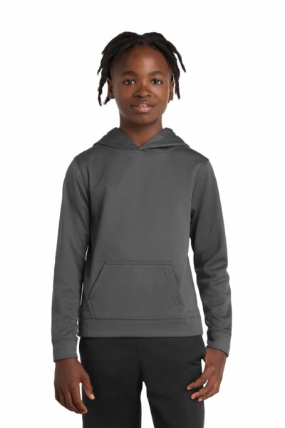 Port & Co   Youth Performance Fleece Pullover Hooded Sweatshirt. PC590YH