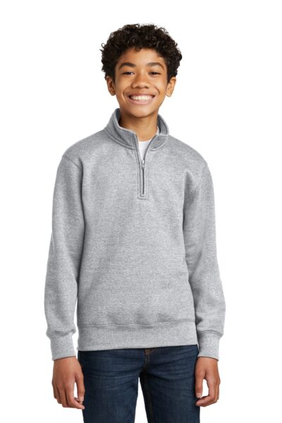 Port & Co   Youth Core Fleece 1/4-Zip Pullover Sweatshirt PC78YQ