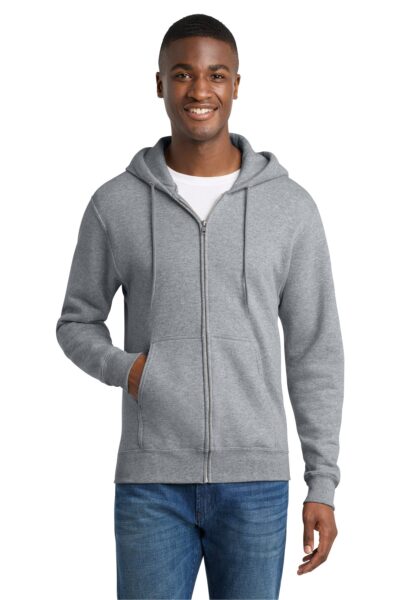 Port & Co   Core Fleece Full-Zip Hooded Sweatshirt. PC78ZH